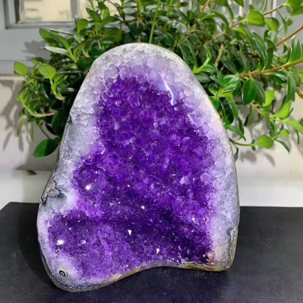 Reiki Amethyst Geode Quartz Cluster From Uruguay