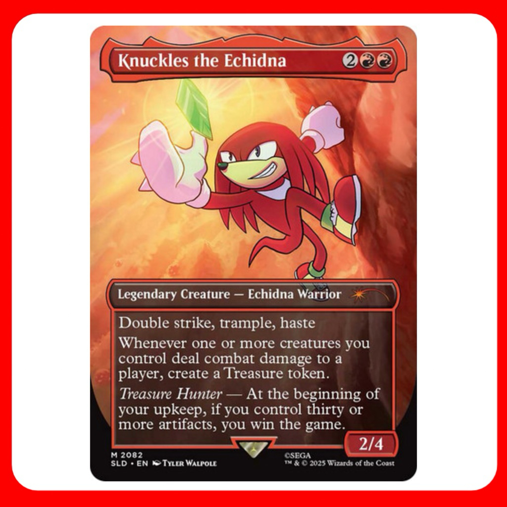[MTG] Knuckles the Echidna [SLD] [RED] [MYTHIC] [NORMAL] [ENG] (การ์ดเมจิค / Magic the Gathering) [E