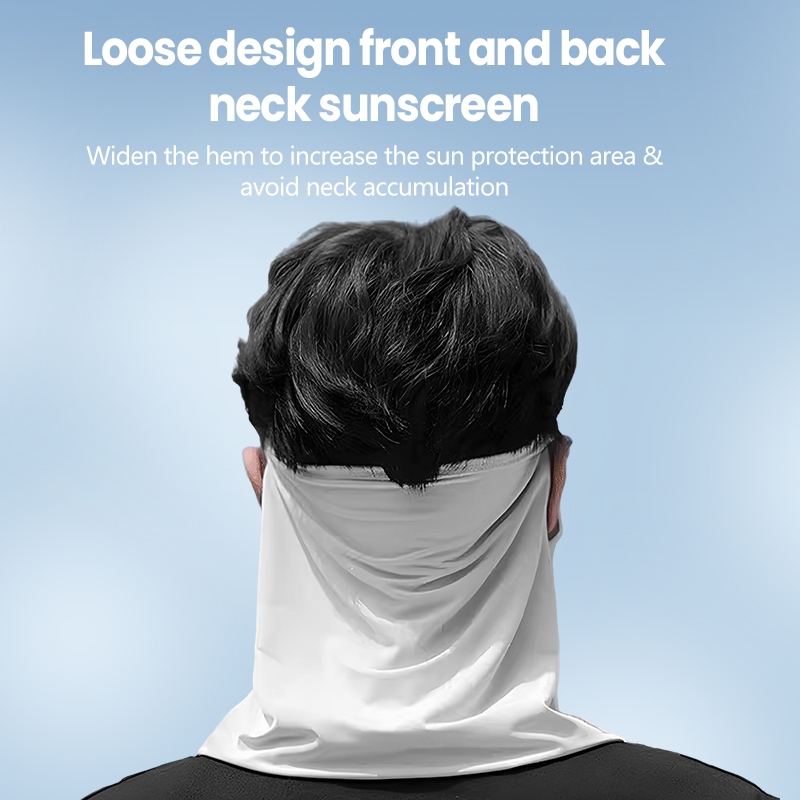 หน้ากาก ผ้าเรย่อนยืดระบายได้ดี กันแดดแบบยาว ป้องกันรังสียูวี กันฝุ่น กันแดด ปกป้องคอ - รูปที่ 5