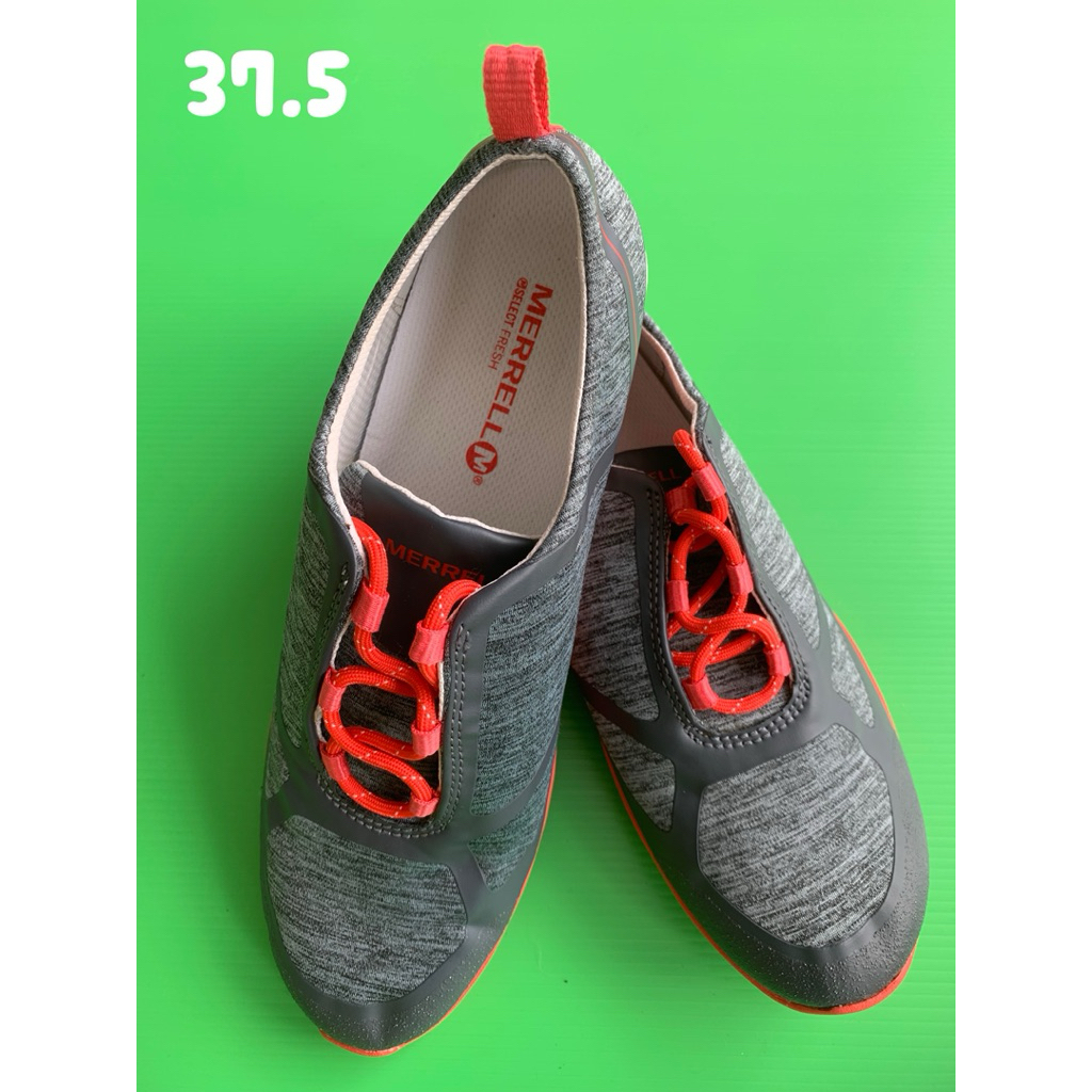 รองเท้าผ้าใบแบรนด์merrellแท้💯 สีทูโทน(เทาเข้ม-แดง)มือสอง