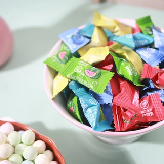 Mint Ball ลูกอมมิ้นท์ แพ็ก 100ชิ้น ลูกอมมิ้นต์ กลิ่นผลไม้ 6 รส เม็ดจิ๋ว หอมเย็นสดชื่น หอม หวาน อร่อย กลินเพลิน