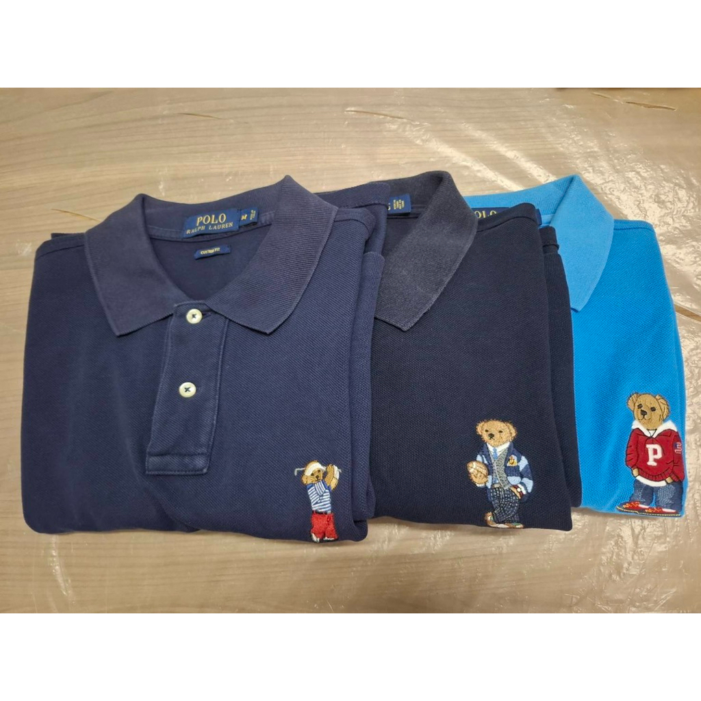 เสื้อ Polo Ralph Lauren ของแท้ มือสอง สภาพดี ลายหมี