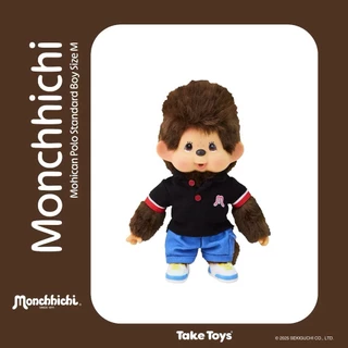 ของแท้ 100% Monchhichi Mohican Polo Standard - ตุ๊กตามอนชิชิ ตุ๊กตาทรงโมฮอว์ก เสื้อโปโล รุ่นมาตรฐาน ✨