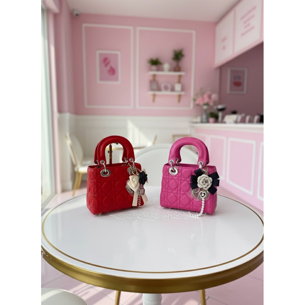 Lady Lovera 17cm กระเป๋าหนังแกะ แบรนด์Lovera