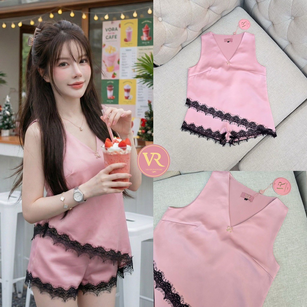VR signature Set เสื้อแขนกุด+กางเกง
