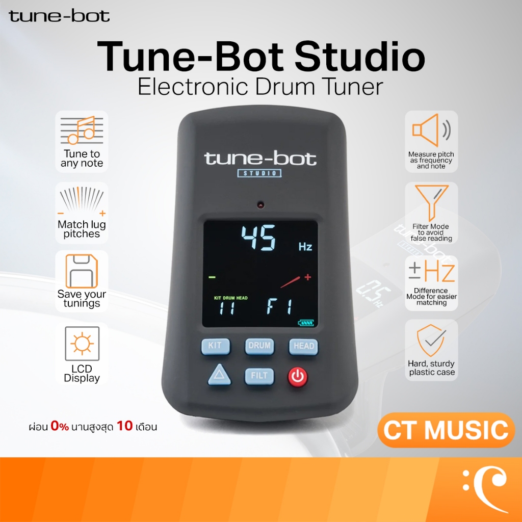 Tune-Bot Studio Electronic Drum Tuner จูนเนอร์กลอง ดิจิตอล Tune-Bot Studio