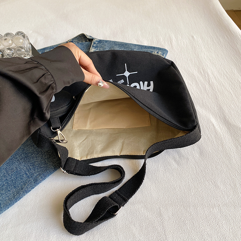 (มีส่งด่วน) tokyosellected(T2000) กระเป๋าสะพายไหล่ผ้าแคนวาสแถมที่ห้อยกระเป๋าใส่เหรียญ - รูปที่ 5