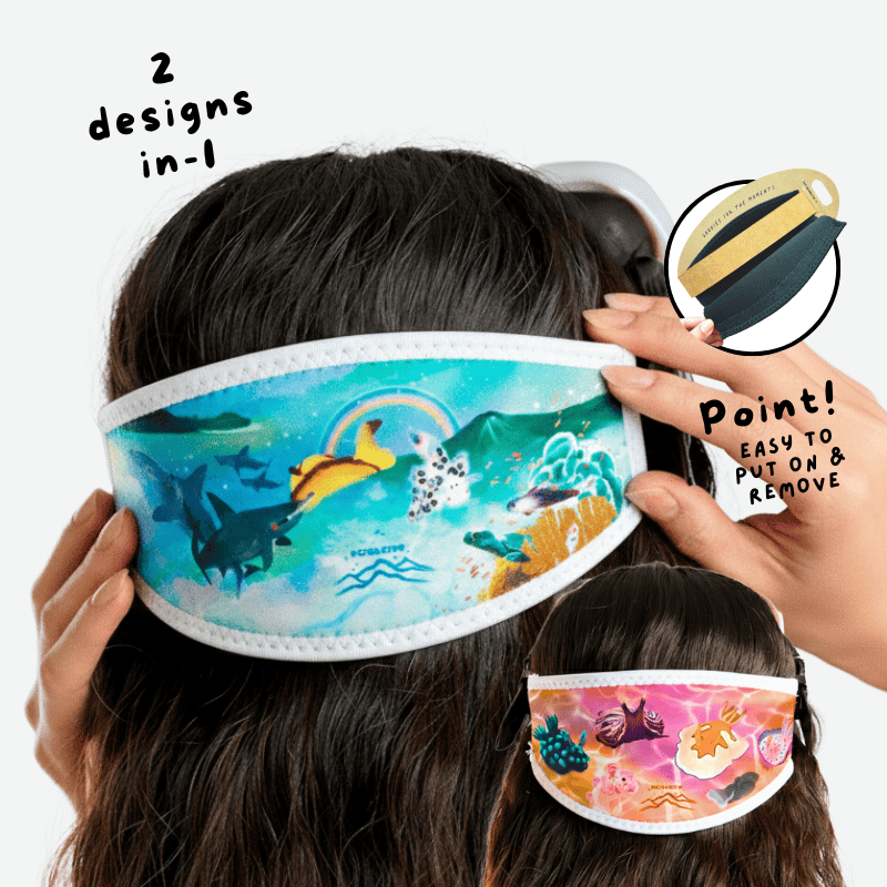 Moonbow Ring of Fire Mask Strap Cover สำหรับหน้ากากดำน้ำ ลายน่ารัก จัดส่งเร็ว