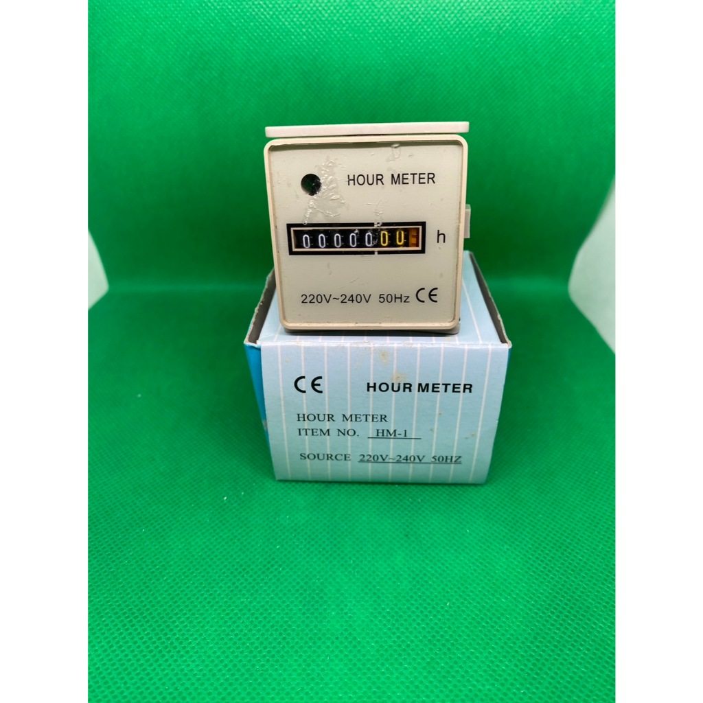 เครื่องนับชั่วโมงการทำงาน Model : HM-1 Source:AC220V 50Hz Spec:0-99,999.99h