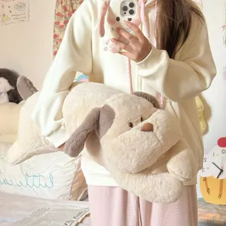 หมอนตุ๊กตาตัวยาว น้องหมาลาเต้ Latte The Dog ยาวสุนัขหมอนเตียงโซฟาห้องนั่งเล่นหมอนขนาด