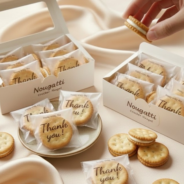 แครกเกอร์นูกัต nougat cracker แครกเกอร์ตังเม ไต้หวัน
