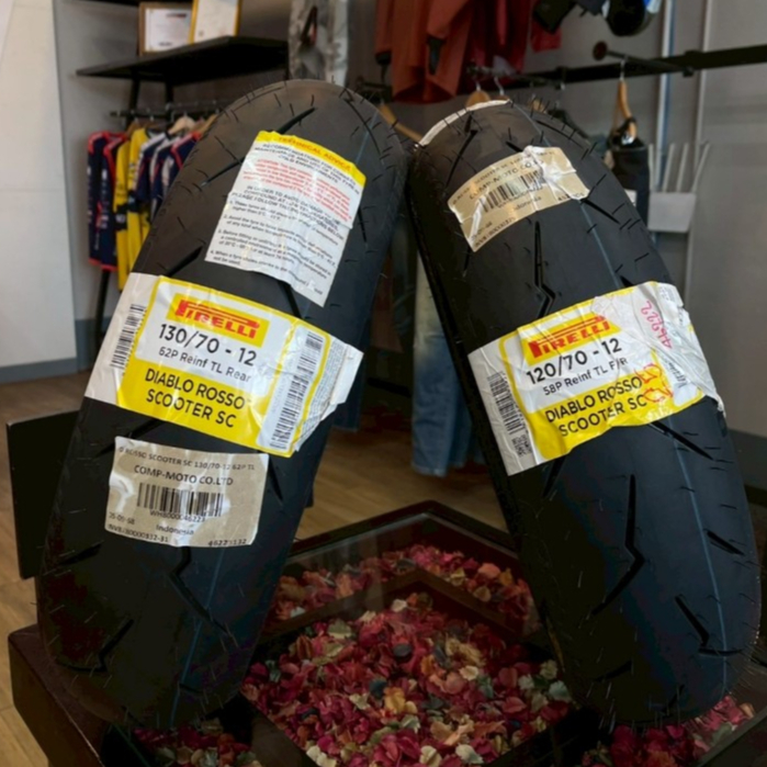 ยาง Pirelli Diablo Rosso Scooter SC ป้ายเหลือง