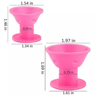 ที่ม้วนผมซิลิโคน เครื่องมือทําผม DIY รูปเห็ด Curling hair tool เครื่องม้วนผม ที่ม้วนผม เครื่องมือจัดแต่งทรงผมหยัก 10 ชิ้