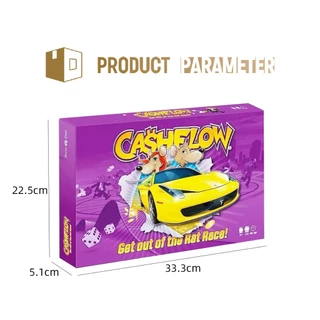 จัดส่งใน24ซม.cashflow game เกมกระแสเงินสด บอร์ดเกม ภาษาอังกฤษ เล่นในงานปาร์ตี้ เกมสนุก ฝึกสมอง