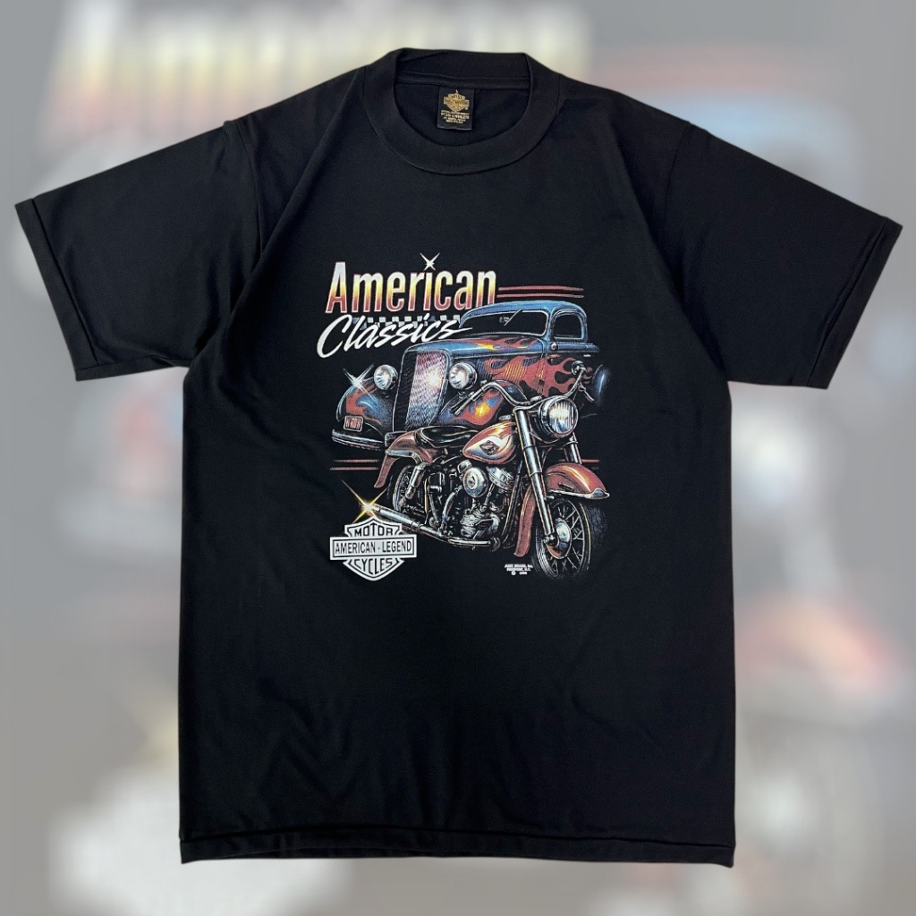 เสื้อวินเทจ American Classic Motors - สกรีนจม ผ้า50/50 ตะเข็บเดี่ยว ไม่มีตะเข็บข้าง ป้ายทองUSA