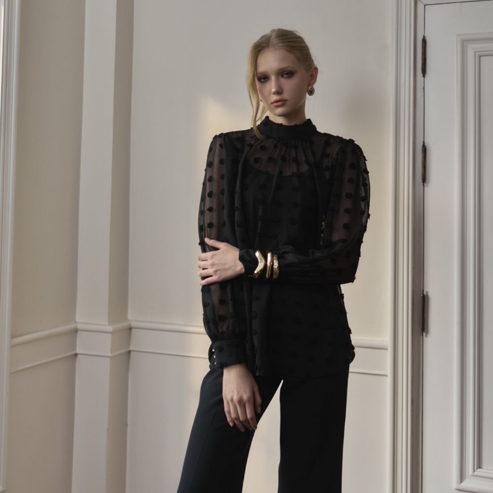 MAVE เสื้อรุ่น Lumen top สี Black dot,White dot - รูปที่ 5