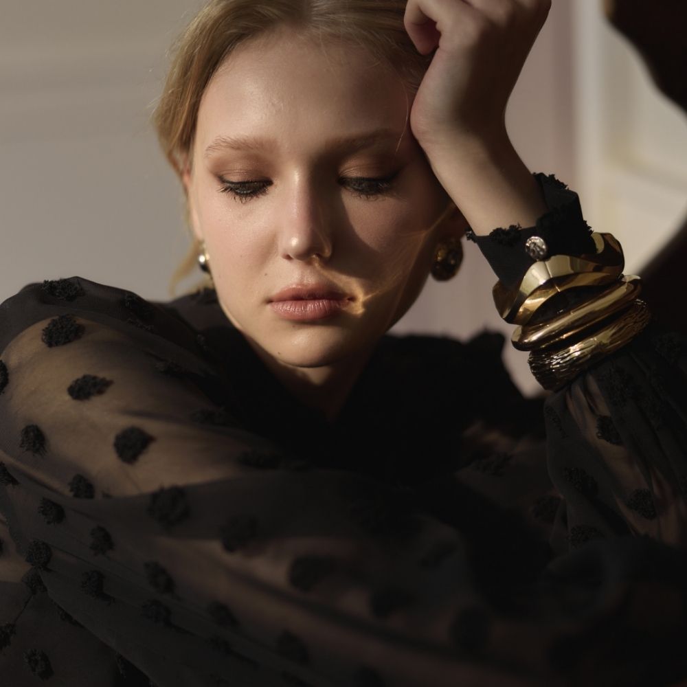 MAVE เสื้อรุ่น Lumen top สี Black dot,White dot - รูปที่ 6