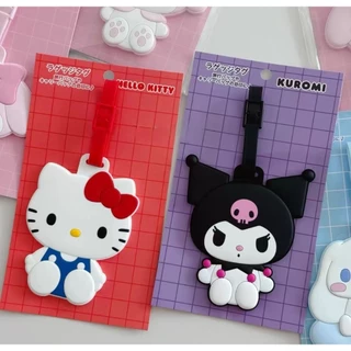 ป้ายติดกระเป๋าเดินทาง​ ลาย​การ์ตูน​ Sanrio​ (Hello​ Kitty, My​ Melody, Cinnamoroll, Kuromi)​