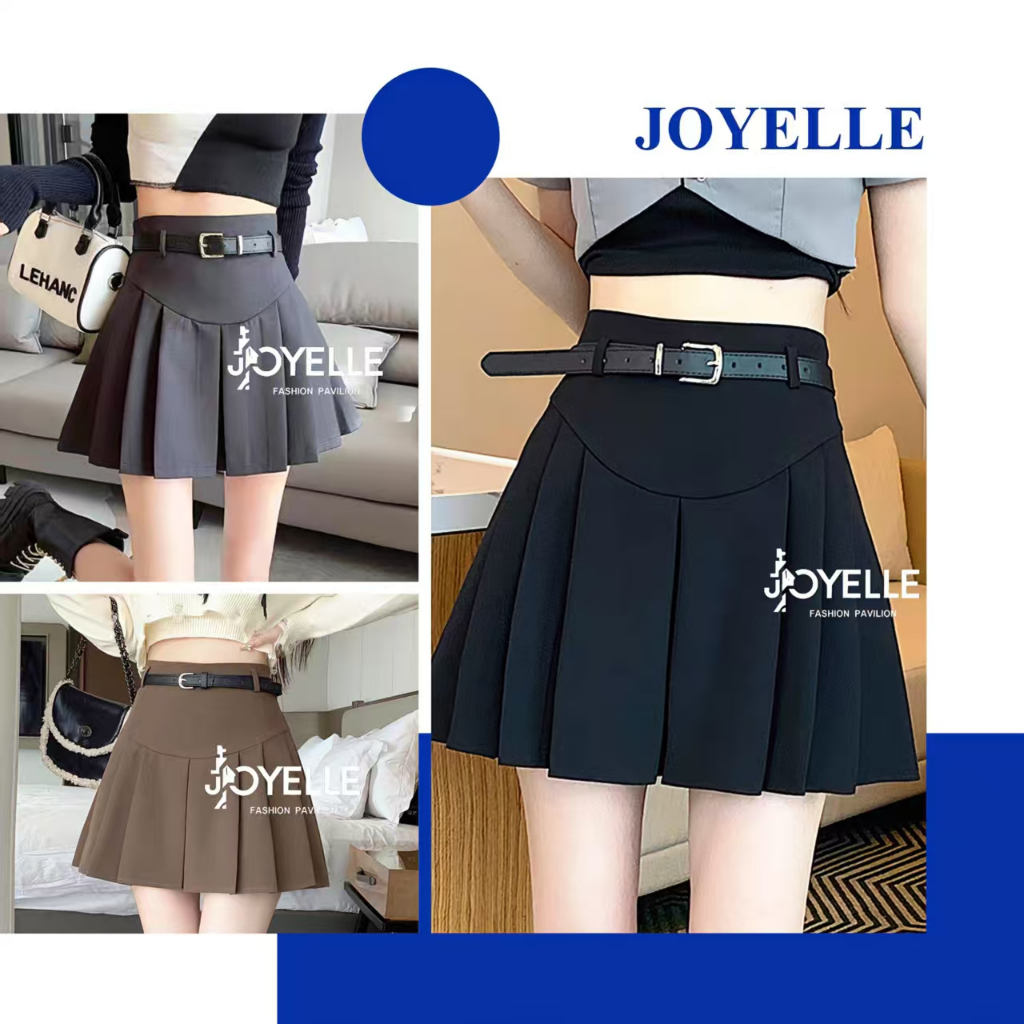 พร้อมส่ง กระโปรงทรงนักเรียกเกาหลี ผ้านิ่มใส่สบายมีซับใน Lady Women