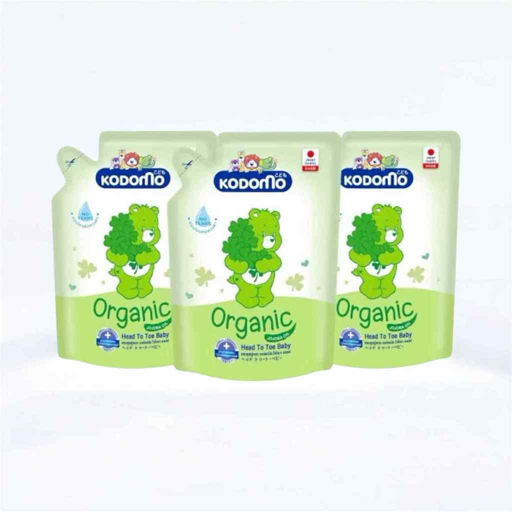โคโดโม เฮดทูโท วอช แชมพูสบู่เหลว KODOMO Head To Toe (เลือกสูตร) ขนาด 320-350 ml แพ็ค 3 ถุง