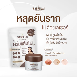 ครีมแต้มไฝ ว่านไพล ขี้แมลงวัน ติ่งเนื้อ หูด ตาปลา แก้ปัญหา สิวหิน ครีมกำจัดไฝว่านไพล ไฝ หูด จี้ไฝ แต้มไฝ ขนาด 5 กรัม