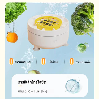 SUPOR เครื่องล้างผักผลไม้อัตโนมัติ การฆ่าเชื้อแบบไร้สายเครื่องฟอกผักผล เชื้อและล้างยาฆ่าแมลงตกค้าง ขจัดสารพิษใน 3 วินาที