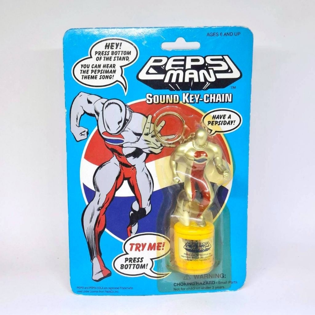 พวงกุญแจเสียง เป๊ปซี่แมน 1998 Pepsi Man Sound Keychain (ตีโชว์)