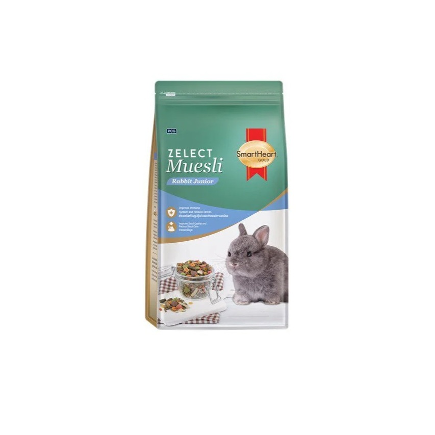Smartheart Gold Zelect Muesli อาหารเม็ดกระต่าย สำหรับลูกกระต่าย 1.5 Kg