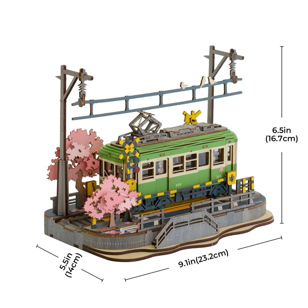 โมเดลรถไฟซากุระ ประกอบเอง Rolife Sakura Journey 3D Wooden Puzzle TGS02 English version [พร้อมส่ง] ราคา ถูกที่สุด ดีลบีเคเค แกลเลอรีภาพที่ 9