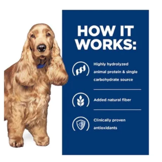 exp.12/2027 Hill's Prescription Diet Skin/Food Sensitivities z/d Canine 370 g ประกอบการรักษาโรคผิวแพ้ง่าย/แพ้อาหาร