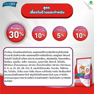 CAT n joy อาหารแมว สูตรเลี้ยงในบ้านและทำหมัน สำหรับแมวโต 1 ปีขึ้นไป รสแซลมอน ขนาด 400 กรัม