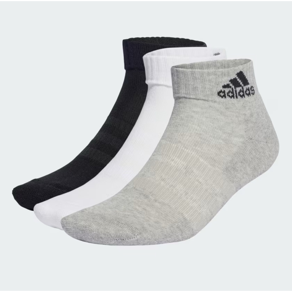 Adidas รุ่น CUSHIONED SPORTSWEAR ANKLE SOCKS 3 คู่ ไซส์ S (37-39) IA3948