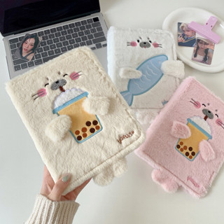 พร้อมส่ง🇹🇭แฟ้มแมวน้ำ ขนปุย Seal (เฉพาะแฟ้ม) ขนาดA5 6ห่วง แฟ้…