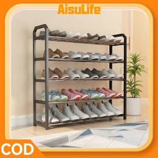 AisuLife ชั้นวางรองเท้า 3-5 ชั้น แข็งแรง ทนทาน ประหยัดพื้นที่ รับน้ำหนักได้เยอะ【รับประกันตลอดชีพ】