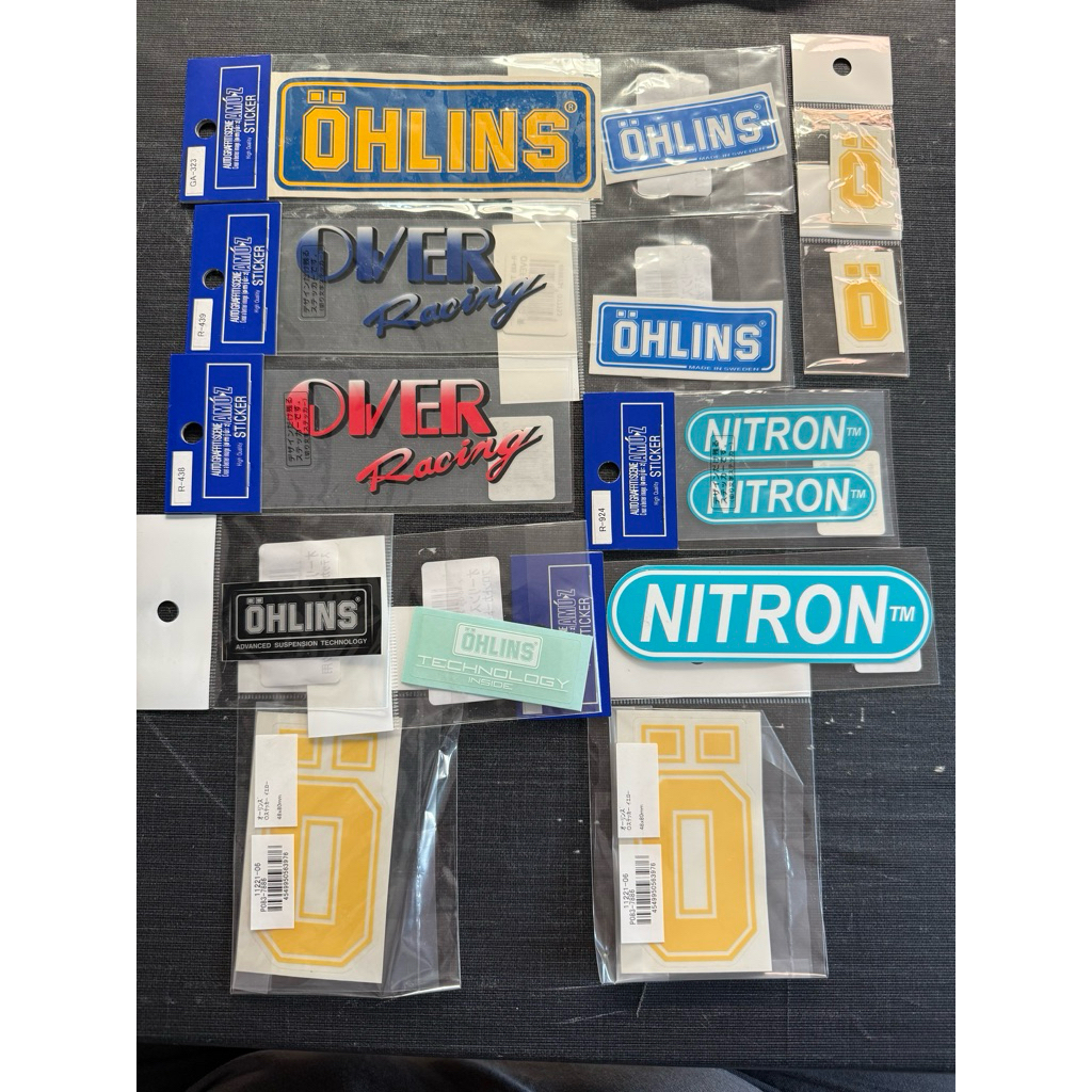 สติกเกอร์ OHLINS - OVER- NITRONของแท้