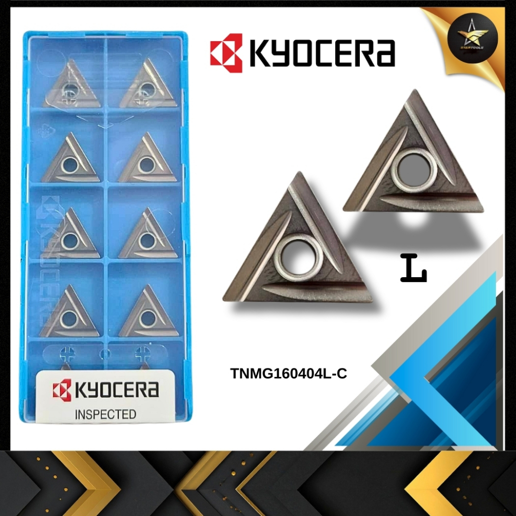 เม็ดมีด INSERT T16 / TNMG160404L /R - C  มุม 04 เม็ดเบา / KYOCERA
