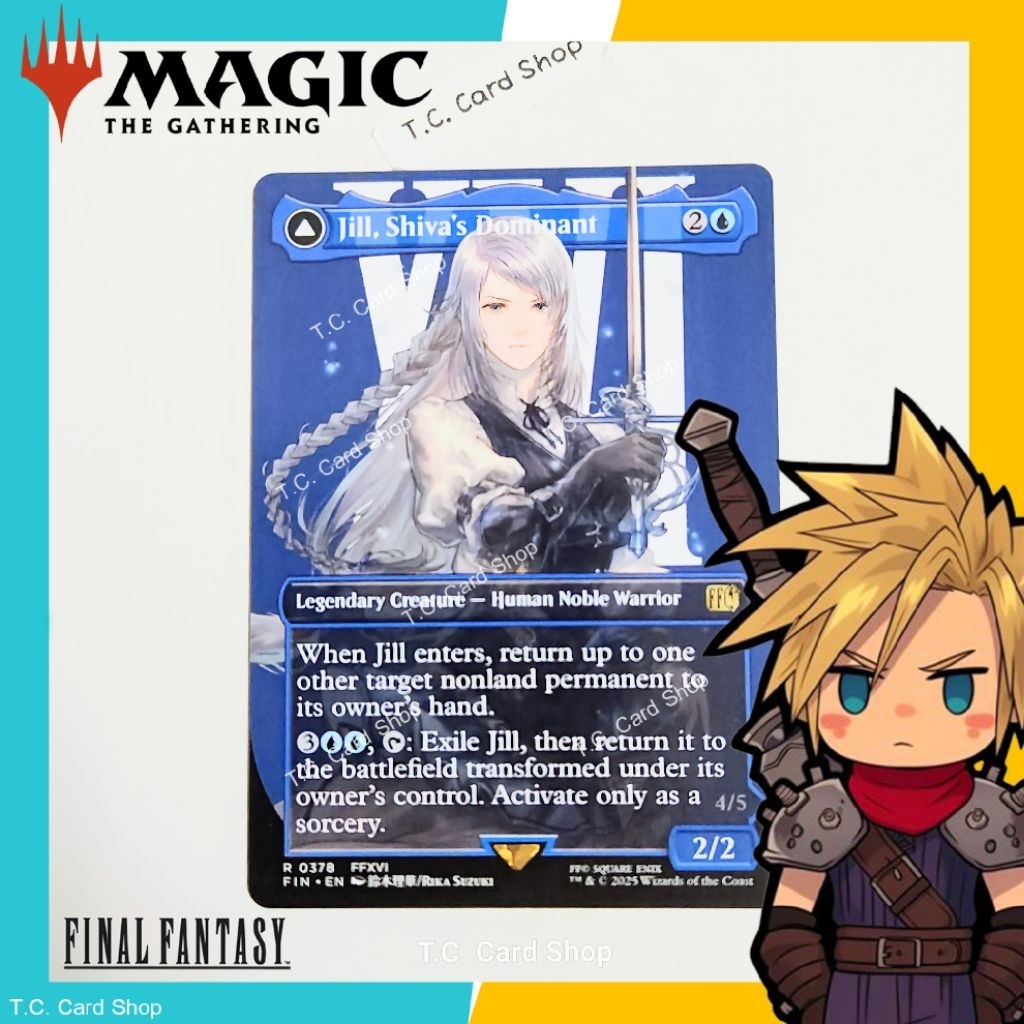Jill, Shiva's Dominant - Shiva, Warden of Ice (Borderless) R0378 FFXVI - Final Fantasy - Magic the G