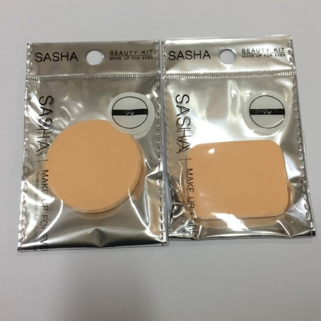 Sasha ซาซ่าพัฟกลมสีเนื้อ/พัฟเหลี่ยมสีเนื้อ