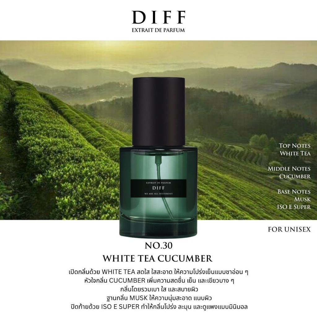 No.30 DIFF Extrait de parfum White tea Cucumber