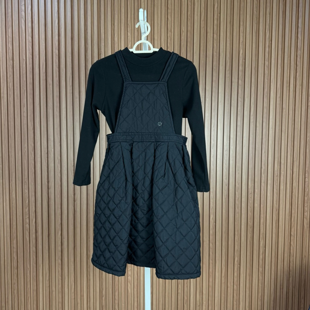 ชุดเด็ก ผ้าวาฟเฟิล สไตล์ Wednesday 2ชิ้น size150
