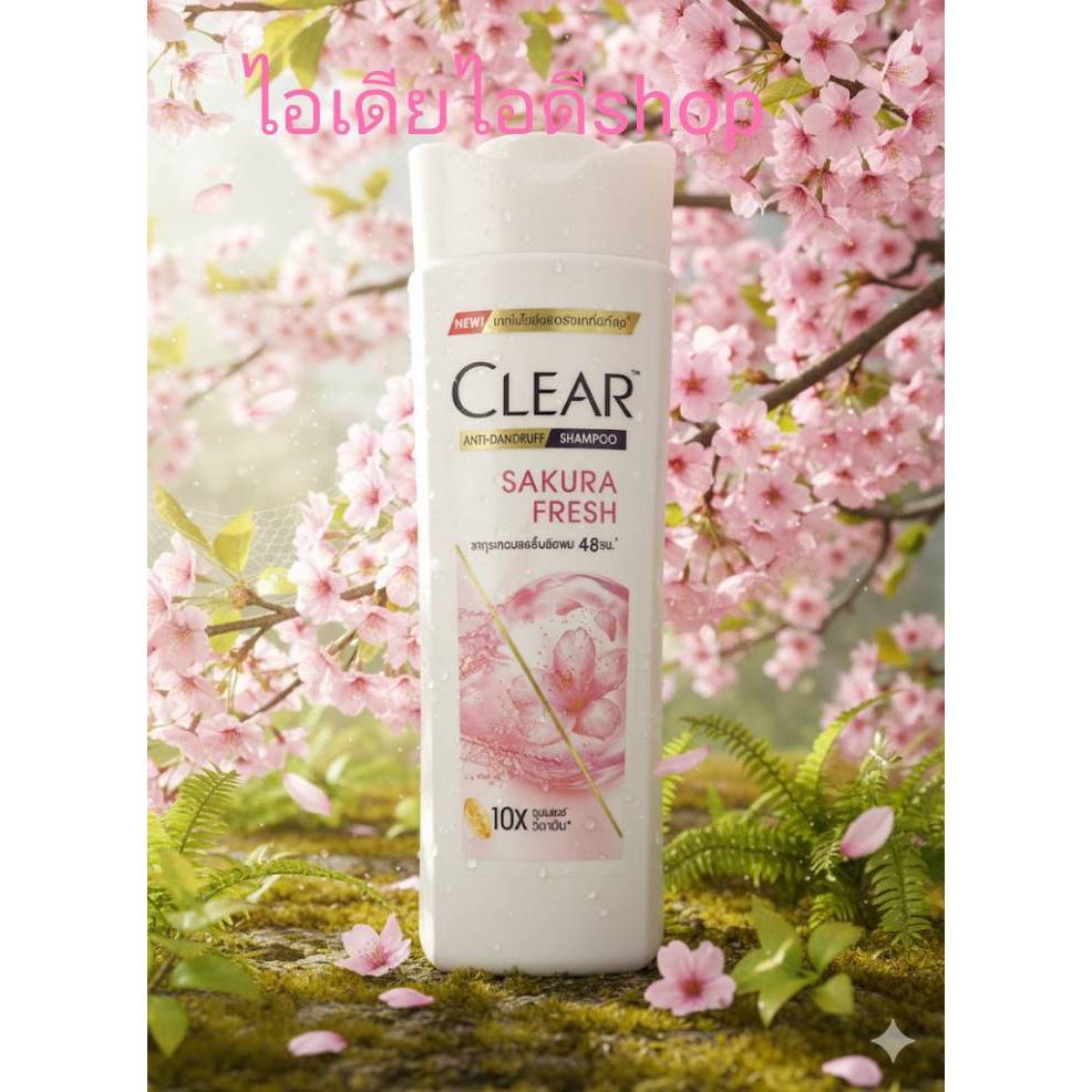 แชมพูเคลียร์ ซากุระเฟรช แอนตี้แดนดรัฟ สกาล์ปแคร์ CLEAR SAKURA FRESH 145 ml.