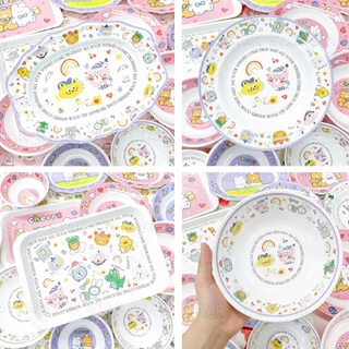 ลายการ์ตูน จาน ชาม ถ้วย จานข้าวเด็ก เมลามีน แท้ ลาย สวนสัตว์ แพนด้า หมี แมว BAKERY CHEERS