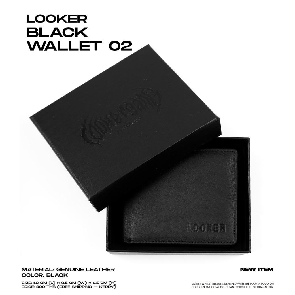กระเป๋าสตางค์ LOOKER BLACK WALLET 02