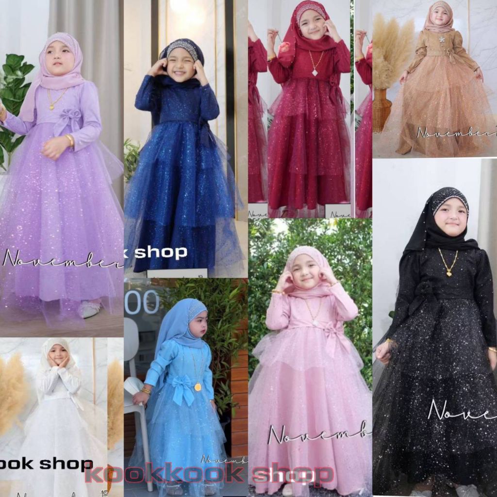 🚛ส่งฟรี+โค้ดลดสุดคุ้ม✅✅**ไม่รวมผ้าคลุม** ชุดเดรสเจ้าหญิง ชุดเดรสเด็กผู้หญิงอิสลาม ชุดเดรสมุสลิม เจ้าหญิงมุ้งเด็ก