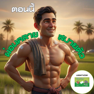 Rhino Brand Rhinobun Pain Relief Plaster ไรโนบัน 1กล่อง (20ซองx10แผ่น) พลาสเตอร์บรรเทาปวดเมื่อย