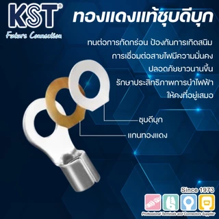 KST หางปลากลมเปลือย 0.5mm²-2.5mm² รุ่น RNB แพ็คละ50ชิ้น