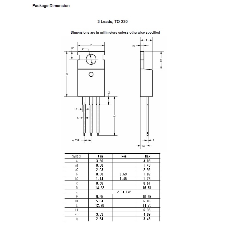 มอสเฟต N-Channel Mosfet 40A 200V FHP40N20 40N20 #TO-220 (1 ตัว) ราคา ถูกที่สุด ดีลบีเคเค แกลเลอรีภาพที่ 5