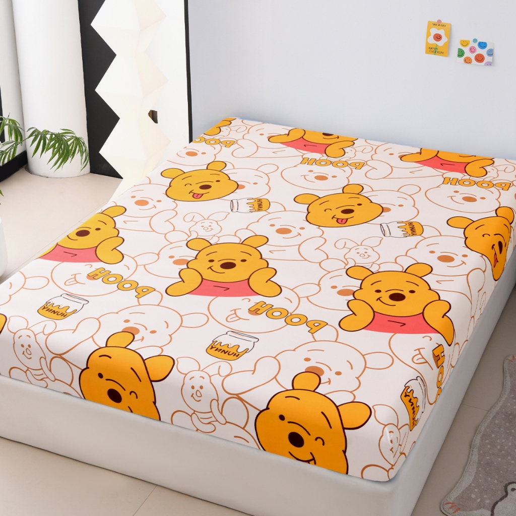 ผ้าปูที่นอน 3ฟุต/3.5ฟุต/5ฟุต/6ฟุต กันไรฝุ่น ผ้าปูที่นอนอย่างเดียว นอนสบาย ผ้าปูที่นอนรัดมุม การ์ตูน ผ้าปูที่นอนไร้ฝุ่น - รูปที่ 6