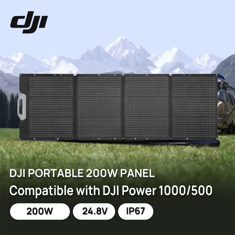 DJI Portable Solar Panel แผงโซล่าเซลล์ 120/200W สำหรับแบตเตอรี่สำรอง DJI Power 1000/500 ประกัน2ปี