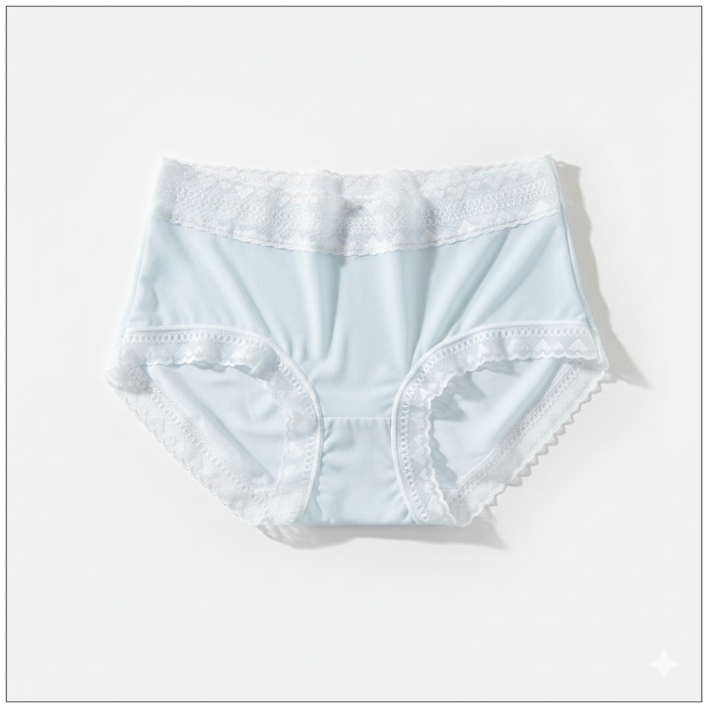 💥Angle Bra💥 (N987) กางเกงในเอวกลางสีพาสเทล ผ้าระบายอากาศได้ดี มีซับเป้า - รูปที่ 7